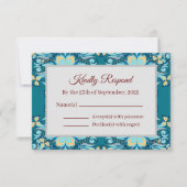 Cartons Réponse Aquamarine d'été | Cartons réponses (Devant)