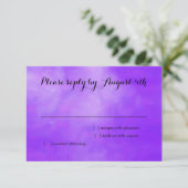 Cartons Réponse Aquarelle à papillon de Parties scintillant violet (Debout devant)