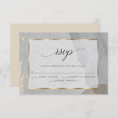 Cartons Réponse Aquarelle Abstraite moderne sur pierre (Devant / Derrière)