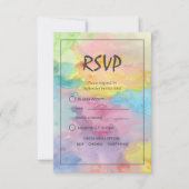 Cartons Réponse Aquarelle Abstraite Whimsical Colorful Fun (Devant)