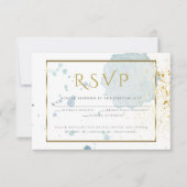 Cartons Réponse Aquarelle bleu clair éclaboussures choix de repas  (Devant)