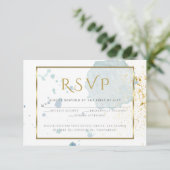 Cartons Réponse Aquarelle bleu clair éclaboussures choix de repas  (Debout devant)