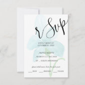 Cartons Réponse Aquarelle bleu Iris Floral Peinte à la main (Devant)