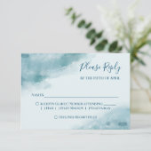 Cartons Réponse Aquarelle bleue Icy Froid (Debout devant)