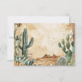 Cartons Réponse Aquarelle Boho Ouest (Dos)