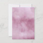 Cartons Réponse Aquarelle Bouquet Mariage Lilac ID654 (Dos)