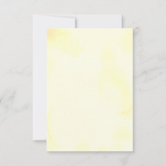 Cartons Réponse Aquarelle Citron (Dos)
