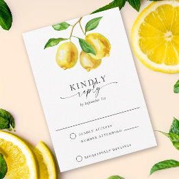 Cartons Réponse Aquarelle Citron