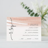 Cartons Réponse Aquarelle de corail Abstraite peinte à la main (Debout devant)