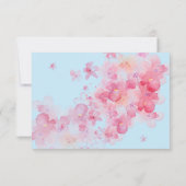 Cartons Réponse Aquarelle délicate Florale (Dos)