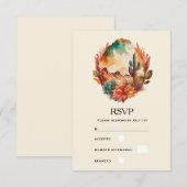 Cartons Réponse Aquarelle Désert Cactus et Montagnes (Devant / Derrière)