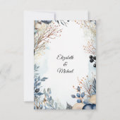 Cartons Réponse Aquarelle Ethérée Delicate Foliage Serène (Dos)