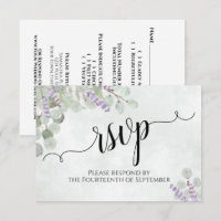 Aquarelle Eucalyptus & Lavender Russe Mariage