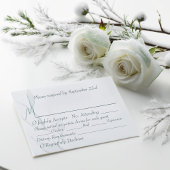 Cartons Réponse Aquarelle Feuille d'hiver moderne et élégant