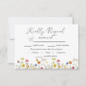 Cartons Réponse Aquarelle Fleur sauvage Botanique Choix d'arbre (Devant)