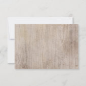 Cartons Réponse Aquarelle Fleurs Bohème Pays Mariage (Dos)