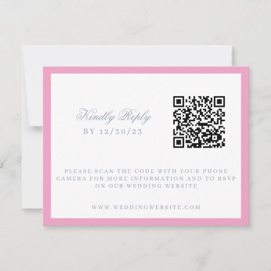 Cartons Réponse Aquarelle Floral Jardin Mariage Crest (Devant)