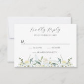 Cartons Réponse Aquarelle florale (Devant)