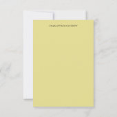 Cartons Réponse Aquarelle florale de Yello violet Boho (Dos)