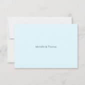 Cartons Réponse Aquarelle Florale Iris bleu peinte à la main (Dos)