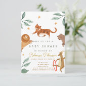 Cartons Réponse Aquarelle forêt animal mignon (Debout devant)