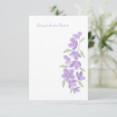 Cartons Réponse Aquarelle Lilac (Debout devant)