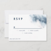 Cartons Réponse Aquarelle moderne Abstraite ardoise bleu gris (Devant)