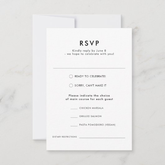 Cartons Réponse Aquarelle moderne Automne Forêt extérieure Mariage (Devant)