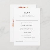 Cartons Réponse Aquarelle moderne Automne Forêt extérieure Mariage (Devant / Derrière)