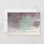 Cartons Réponse Aquarelle moderne Joyaux Tons Boho Repas Choix (Devant)