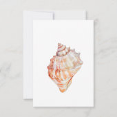 Cartons Réponse Aquarelle Moderne Palms & Plage Dîner De Scène (Dos)