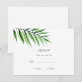 Cartons Réponse Aquarelle Palm (Devant / Derrière)