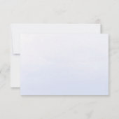 Cartons Réponse Aquarelle Pastel Blue Ombre | Bat mitzvah (Dos)