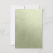 Cartons Réponse Aquarelle Paysage Mariage Sage Green ID786 (Dos)