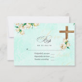Cartons Réponse Aquarelle religieuse Florale (Devant)