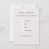 Cartons Réponse Aquarelle romantique Floral Améthyste Mariage (Dos)