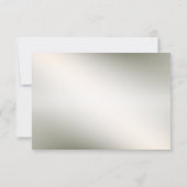 Cartons Réponse Aquarelle rose Floral Frame Bronze brillant (Dos)