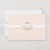 Cartons Réponse Aquarelle rose Rose peinte à la main (Dos)