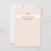 Cartons Réponse Aquarelle rose Rose peinte à la main (Dos)