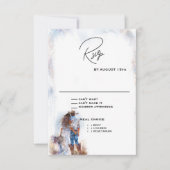 Cartons Réponse Aquarelle Russe Cowboy Mariage (Devant)