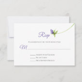 Cartons Réponse Aquarelle simple violet de fleurs vert Feuilles RS (Devant)