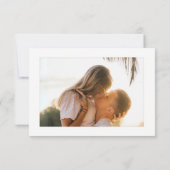 Cartons Réponse Aquarelle Tropical Palm Tree Boho Mariage photo (Dos)