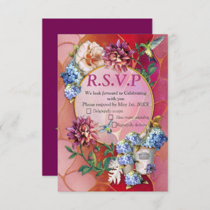 Cartons Réponse Aquarelle Viva Magenta 2023