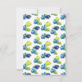 Cartons Réponse Aquarium coloré Choix alimentaires (Dos)