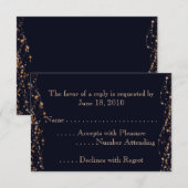 Cartons Réponse Arabe Nights Bleu et Or (Devant / Derrière)