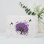 Cartons Réponse Arbre de l'aubergine à feuilles en forme de cœur R (Debout devant)