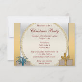 Cartons Réponse Arbre de Noël et présente Faux Parties scintillant (Dos)