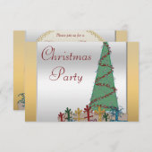 Cartons Réponse Arbre de Noël et présente Faux Parties scintillant (Devant / Derrière)