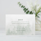 Cartons Réponse Arbres à feuilles persistantes dans la forêt de br (Debout devant)