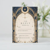 Cartons Réponse Arc de mariage céleste enchanteur (Debout devant)